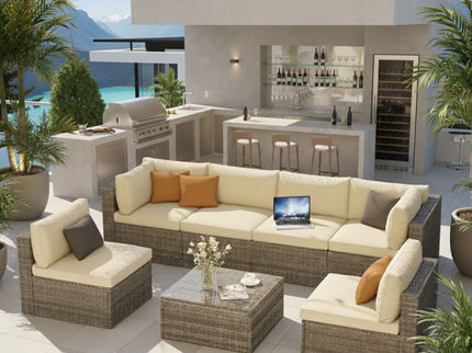 Modern Patio Set With Coffee Table