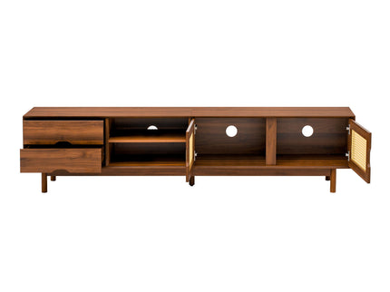 TV Stand For TVs Up To 85", Media Console With 2 Drawers - Walnut