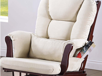 Upholstered Glider Chair With Ottoman