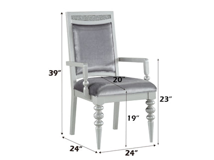 Maverick - Arm Chair (Set of 2) - Silver