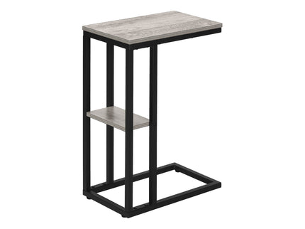 Accent Table, C - Shaped, Marble Look Contemporary & Modern Convenient Design