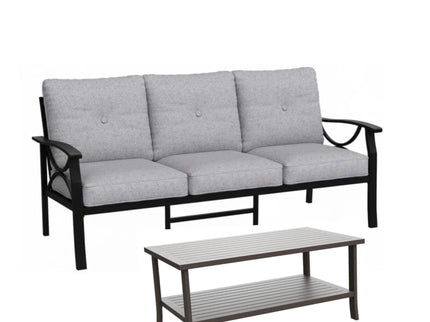 Patio Furniture Set With Coffee Table And Cushions For Backyard