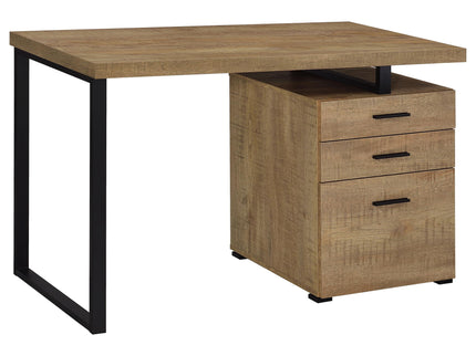Trowbridge - 3 Drawer Office Desk - Mango Color