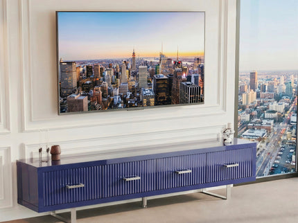 TV Stand With Slatted Drawers