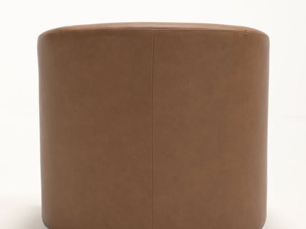 Swivel Barrel Accent Chair For Living Room - Antique Brown