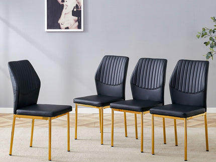 Luxury Simple Chair With Metal Leg