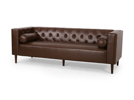 Contemporary 3 Seater Sofa With Tufted Design