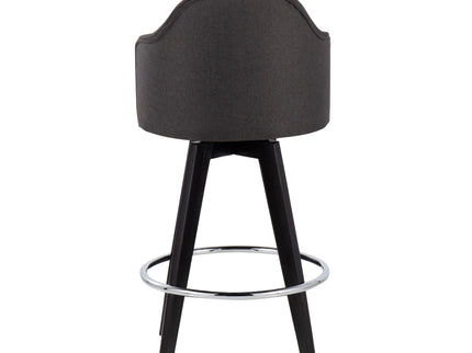 Ahoy - Contemporary Fixed Height Counter Stool With Round Footrest (Set of 2)
