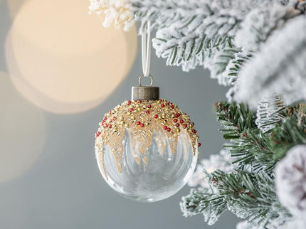 Christmas Ball Ornaments, Decorative Hanging Ball Christmas Tree Ornaments For Holiday Party Decorations