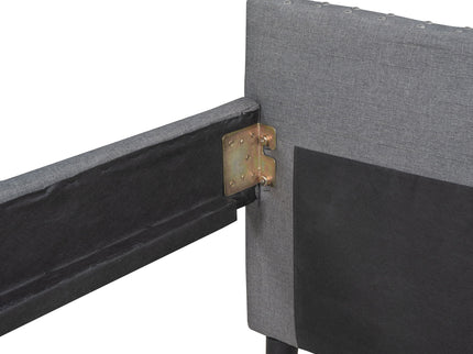 Upholstered Daybed With Two Drawers, Wood Slat Support