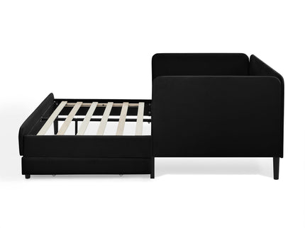 Upholstered Platform Bed Frame With 2 Storage Drawers And Adjustable Sofa Bed