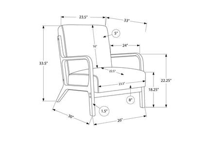 Accent Chair For Living Room Or Bedroom - Green