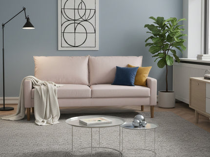 Upholstered Sofa, 3 Seater Couch For Living Room