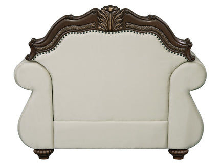 Pierce - Chair With Pillow - Beige / Cherry