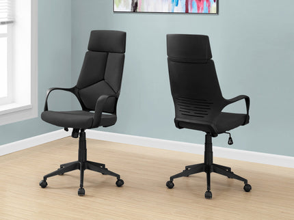 Office Swivel Chair, Adjustable Height, Ergonomic, Armrests, Contemporary & Modern