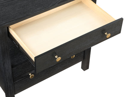 Danielle - 2 Drawer Nightstand - Black