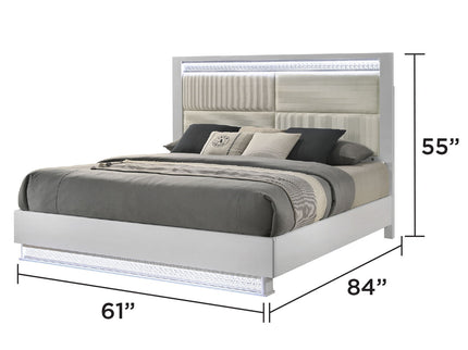 Glam - Bedroom Set With LED Headboard