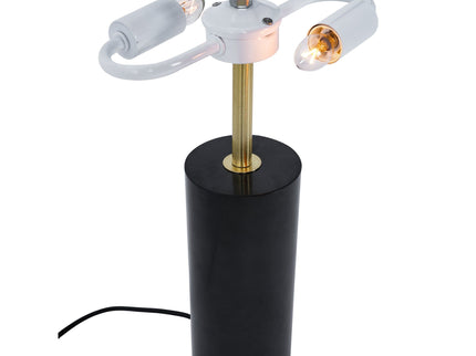 Desk Lamp With Drum Shade - Black