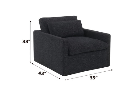 Naveen - Swivel Chair With 1 Toss Pillow