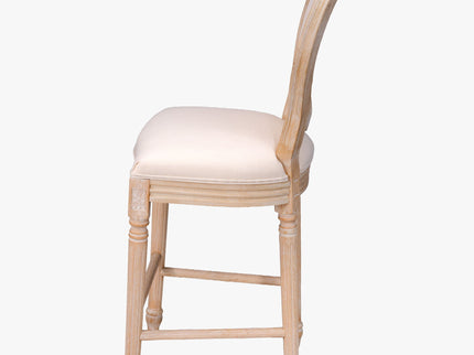 French Country Bar Chairs & Round Back (Set of 2)