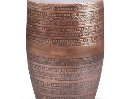 Johnsen - Handcrafted Large Metal Accent Table