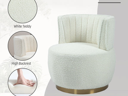 360 Degree Swivel Cuddle Barrel Accent Sofa Chair