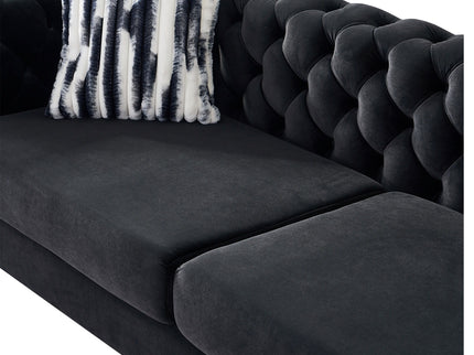 Chesterfield - Modern Tufted Living Room Sofa, 84.25''W Couch