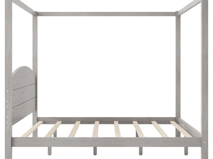 anopy Platform Bed With Headboard And Support Legs
