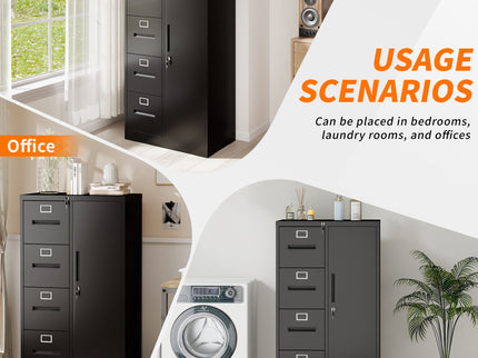 Storage Vertical Filing Cabinet With Lock