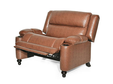 Tufted Design Wide Manual Recliner Chair