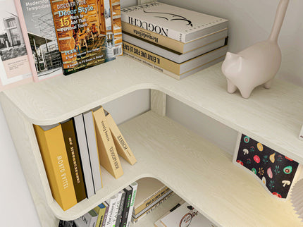 L-Shaped Design Corner Bookshelf