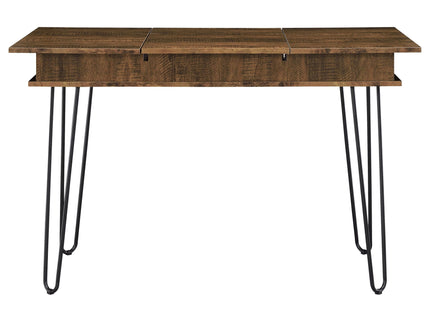 Writing Desk With 4 Hidden Storages - Brown