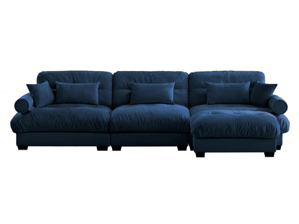 Super Comfort Oversized Modular Sectional Sofa With Movable Ottoman