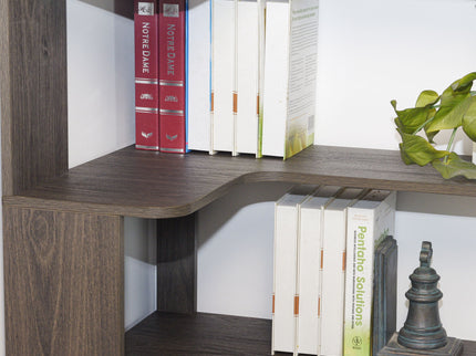 L-Shaped Design Corner Bookshelf
