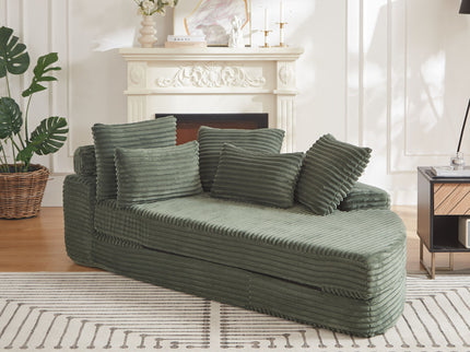 Semi Circular 2 In 1 Sofa Bed With Neck Pillow