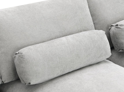 Modular Sectional With Storage Pockets, 5 Seat U Shaped Couch Set With Pillows, Free Combination Modern Cloud Sofa With 2 Movable Ottoman