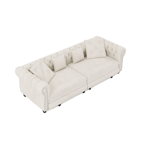 3 In 1 Pull Out Convertible Sleeper Sofa Bed, King Size, Chaise Lounge