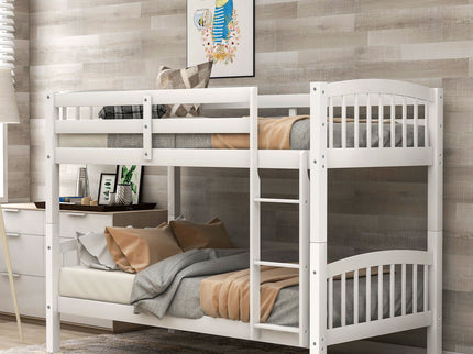 Solid Construction Bunk Bed With Ladder