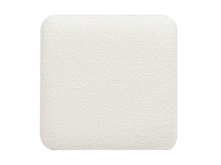 Lucia - Backless Upholstered Counter Stool With Frame - Ivory White