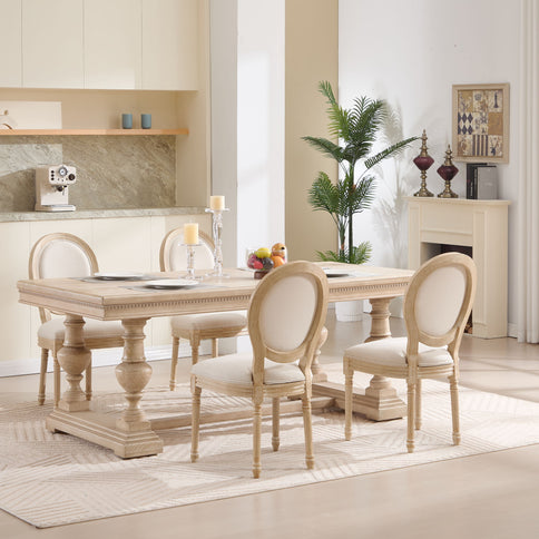 Upholstered With Round Back Dining Chairs (Set of 2)