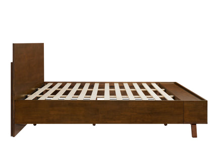 Platform Bed Frame With Footboard Storage