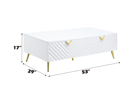 Gaines - High Gloss Coffee Table - White