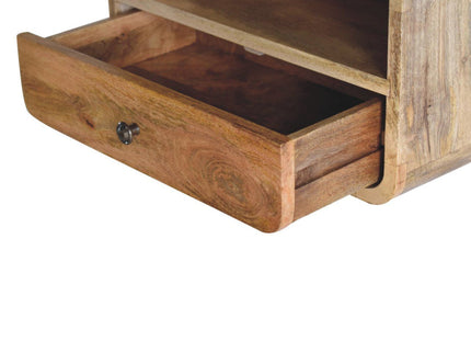 Curved Upper Slot Floating Nightstand