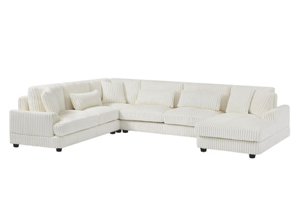 Oversized Sectional Sofa U - Shaped Sofa Couch Modern Sofa Upholstered In Soft With A Chaise Lounge For Living Room