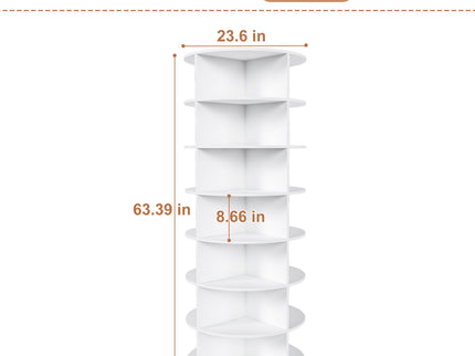 Rotating Shoe Rack Tower