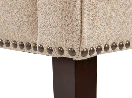 Elegant Design Bench Upholstery, Solid Wood Frame