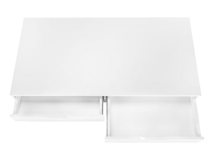 Computer Desk For Home Office, Storage Drawers, Marble Look Contemporary & Modern