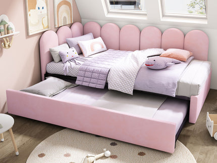 Upholstered Daybed With Pull-Out Bed