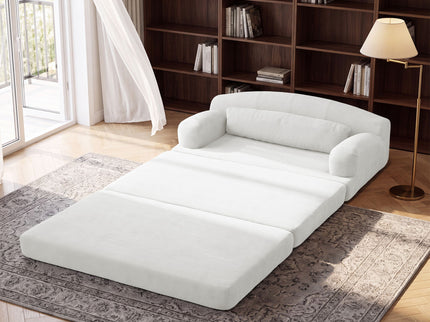 2 Seater Sofa Bed, Compact Foldable Floor Couch