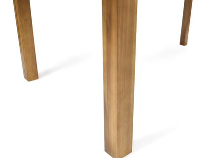 Wilson - Expandable Dining Table With Slat Design - Teak Acacia Wood